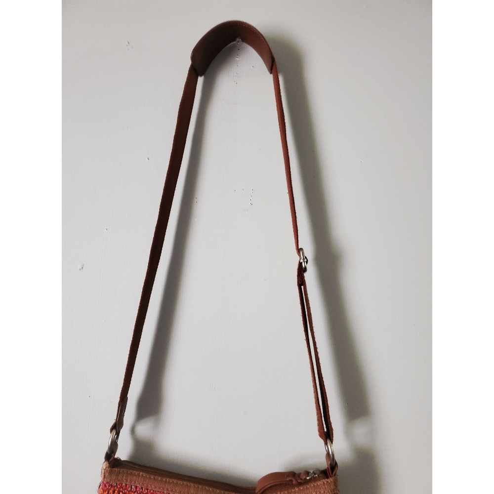 The Sak | Lucia Multicolor Woven Striped Crochet Crossbody Shoulder Bag Purse - Picture 6 of 13